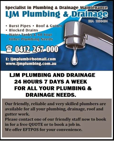 Photo: LJM Plumbing & Drainage Pty Ltd